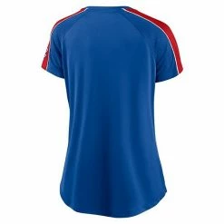 Women's Fanatics Branded Royal/Red Atlanta Braves True Classic League Diva Pinstripe Raglan V-Neck T-Shirt 5 Women's Fanatics Branded Royal/Red Atlanta Braves True Classic League Diva Pinstripe Raglan V-Neck T-Shirt -Metaverse shop unnamed file 21908