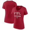 Women's Fanatics Branded Scarlet San Francisco 49ers Fiel A La Bahia V-Neck T-Shirt -Metaverse shop unnamed file 21913