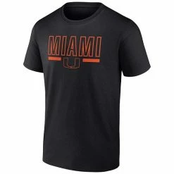 Men's Fanatics Branded Black Miami Hurricanes Classic Inline Team T-Shirt -Metaverse shop unnamed file 21923