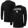 Men's Fanatics Branded Black Minnesota Vikings Big & Tall Thermal Long Sleeve T-Shirt -Metaverse shop unnamed file 21936