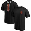 Men's Fanatics Branded Black San Francisco Giants Number One Dad Team T-Shirt -Metaverse shop unnamed file 21981