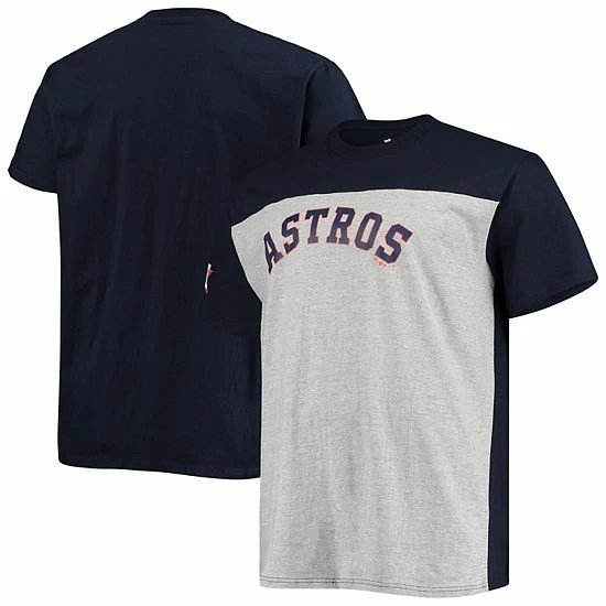 Men's Fanatics Branded Navy/Heathered Gray Houston Astros Big & Tall Colorblock T-Shirt Men's Fanatics Branded Navy/Heathered Gray Houston Astros Big & Tall Colorblock T-Shirt -Metaverse shop unnamed file 21985