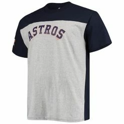Men's Fanatics Branded Navy/Heathered Gray Houston Astros Big & Tall Colorblock T-Shirt 4 Men's Fanatics Branded Navy/Heathered Gray Houston Astros Big & Tall Colorblock T-Shirt -Metaverse shop unnamed file 21987