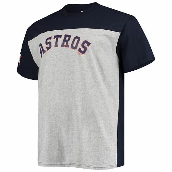 Men's Fanatics Branded Navy/Heathered Gray Houston Astros Big & Tall Colorblock T-Shirt Men's Fanatics Branded Navy/Heathered Gray Houston Astros Big & Tall Colorblock T-Shirt -Metaverse shop unnamed file 21987