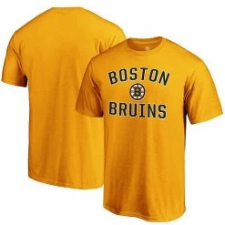 Men's Fanatics Branded Gold Boston Bruins Team Victory Arch T-Shirt -Metaverse shop unnamed file 22079