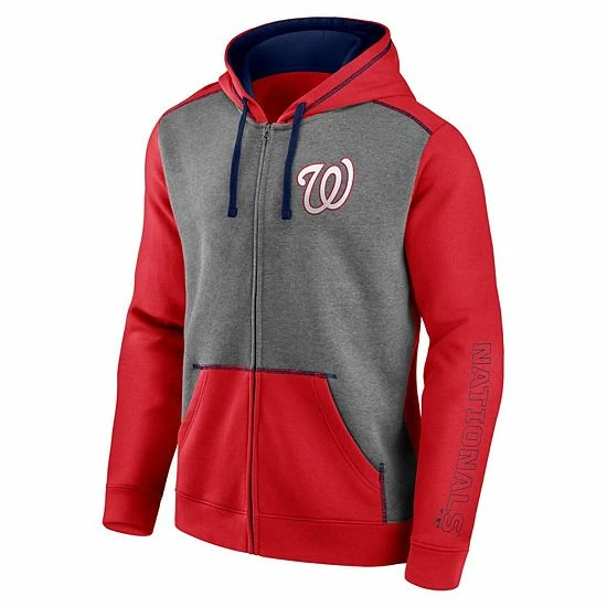 Men's Fanatics Branded Red/Heathered Gray Washington Nationals Expansion Team Full-Zip Hoodie Men's Fanatics Branded Red/Heathered Gray Washington Nationals Expansion Team Full-Zip Hoodie -Metaverse shop unnamed file 22158