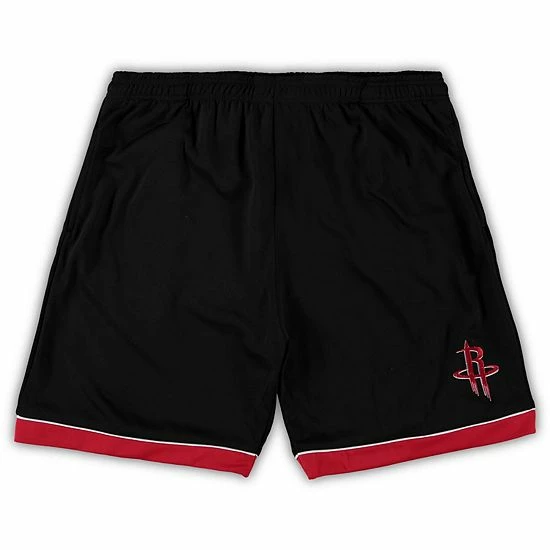 Men's Fanatics Branded Black/Red Houston Rockets Big & Tall Team Shorts Men's Fanatics Branded Black/Red Houston Rockets Big & Tall Team Shorts -Metaverse shop unnamed file 22179