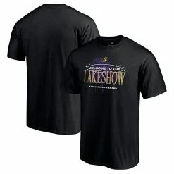 Men's Fanatics Branded Black Los Angeles Lakers Welcome To The Lake Show Hometown Collection T-Shirt