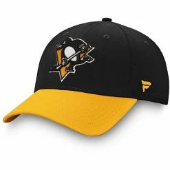 Men's Fanatics Branded Black/Gold Pittsburgh Penguins Hometown Flex Hat