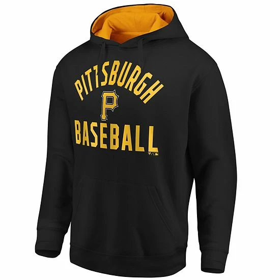 Men's Fanatics Branded Black/Gold Pittsburgh Pirates Team Pride Pullover Hoodie 5 Men's Fanatics Branded Black/Gold Pittsburgh Pirates Team Pride Pullover Hoodie - Image 3
