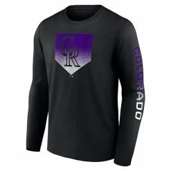 Men's Fanatics Branded Black Colorado Rockies Iconic Clear Sign Long Sleeve T-Shirt -Metaverse shop unnamed file 22330