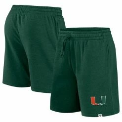 Men's Fanatics Branded Green Miami Hurricanes Team Primary Logo Shorts