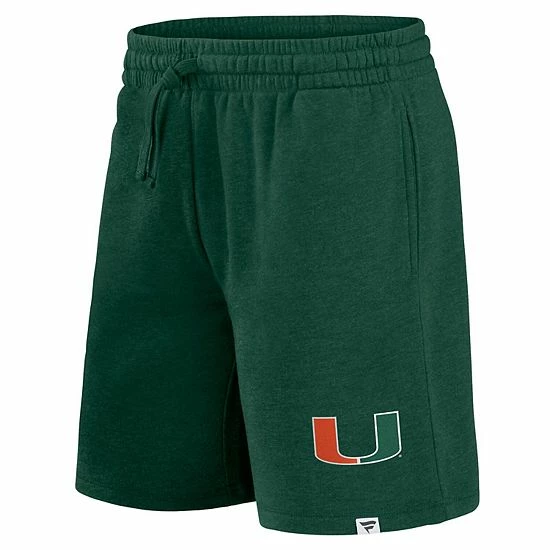 Men's Fanatics Branded Green Miami Hurricanes Team Primary Logo Shorts Men's Fanatics Branded Green Miami Hurricanes Team Primary Logo Shorts -Metaverse shop unnamed file 22334