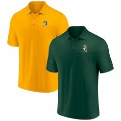 Men's Fanatics Branded Green/Gold Green Bay Packers Home & Away Throwback 2-Pack Polo Set -Metaverse shop unnamed file 22343