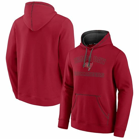 Men's Fanatics Branded Red Tampa Bay Buccaneers Tiebreaker Pullover Hoodie 3 Men's Fanatics Branded Red Tampa Bay Buccaneers Tiebreaker Pullover Hoodie