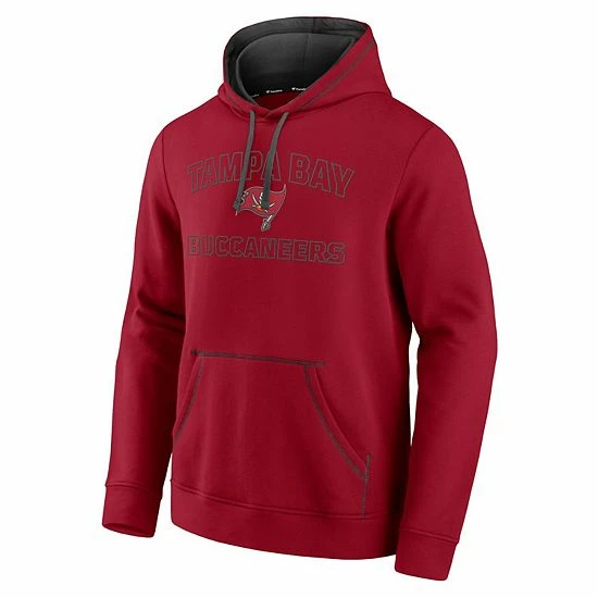 Men's Fanatics Branded Red Tampa Bay Buccaneers Tiebreaker Pullover Hoodie 5 Men's Fanatics Branded Red Tampa Bay Buccaneers Tiebreaker Pullover Hoodie - Image 3
