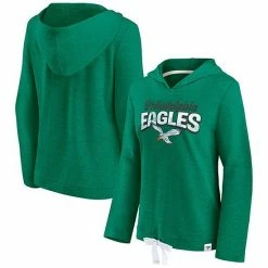 Women's Fanatics Branded Heathered Kelly Green Philadelphia Eagles First Team Flowy Pullover Hoodie -Metaverse shop unnamed file 22459