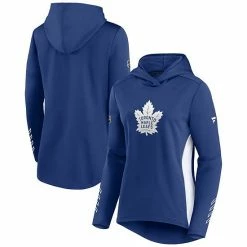 Women's Fanatics Branded Blue/White Toronto Maple Leafs Authentic Pro Locker Room Pullover Hoodie -Metaverse shop unnamed file 22496