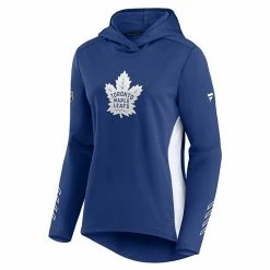 Women's Fanatics Branded Blue/White Toronto Maple Leafs Authentic Pro Locker Room Pullover Hoodie -Metaverse shop unnamed file 22497