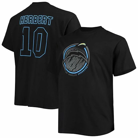 Men's Fanatics Branded Justin Herbert Black Los Angeles Chargers Big & Tall Color Pop Name & Number T-Shirt Men's Fanatics Branded Justin Herbert Black Los Angeles Chargers Big & Tall Color Pop Name & Number T-Shirt -Metaverse shop unnamed file 22509