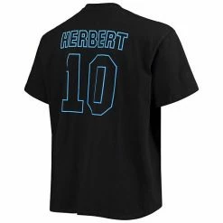 Men's Fanatics Branded Justin Herbert Black Los Angeles Chargers Big & Tall Color Pop Name & Number T-Shirt 4 Men's Fanatics Branded Justin Herbert Black Los Angeles Chargers Big & Tall Color Pop Name & Number T-Shirt -Metaverse shop unnamed file 22510