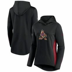 Women's Fanatics Branded Black/Garnet Arizona Coyotes Authentic Pro Locker Room Pullover Hoodie -Metaverse shop unnamed file 22512