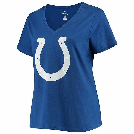 Women's Fanatics Branded Quenton Nelson Royal Indianapolis Colts Plus Size Name & Number V-Neck T-Shirt 5 Women's Fanatics Branded Quenton Nelson Royal Indianapolis Colts Plus Size Name & Number V-Neck T-Shirt - Image 3