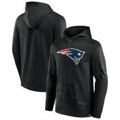 Men's Fanatics Branded Black New England Patriots On The Ball Pullover Hoodie -Metaverse shop unnamed file 226
