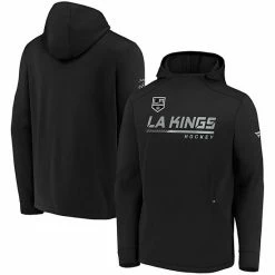 Men's Fanatics Branded Black Los Angeles Kings Authentic Pro Locker Room Pullover Hoodie