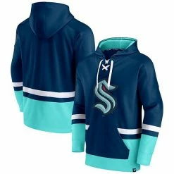 Men's Fanatics Branded Deep Sea Blue Seattle Kraken Big & Tall First Battle Power Play Pullover Hoodie -Metaverse shop unnamed file 22686