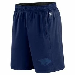 Men's Fanatics Branded Navy Nashville Predators Authentic Pro Travel And Training Shorts -Metaverse shop unnamed file 22731