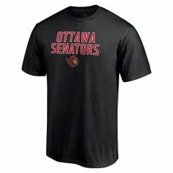 Men's Fanatics Branded Black Ottawa Senators Big & Tall Game Day Stack T-Shirt -Metaverse shop unnamed file 22739