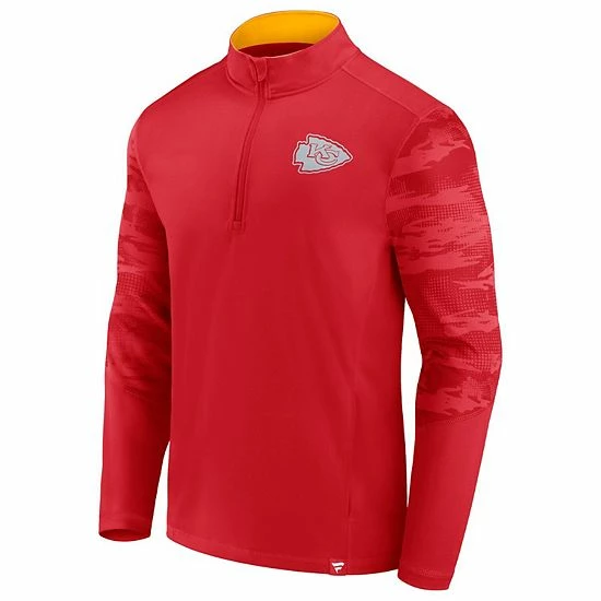 Men's Fanatics Branded Red Kansas City Chiefs Ringer Quarter-Zip Jacket Men's Fanatics Branded Red Kansas City Chiefs Ringer Quarter-Zip Jacket -Metaverse shop unnamed file 2281