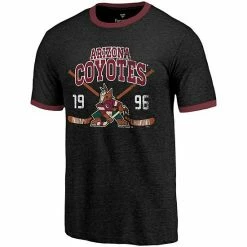 Fanatics Men's Majestic Threads Black Arizona Coyotes Buzzer Beater Tri-Blend Ringer T-Shirt 4 Fanatics Men's Majestic Threads Black Arizona Coyotes Buzzer Beater Tri-Blend Ringer T-Shirt -Metaverse shop unnamed file 22829