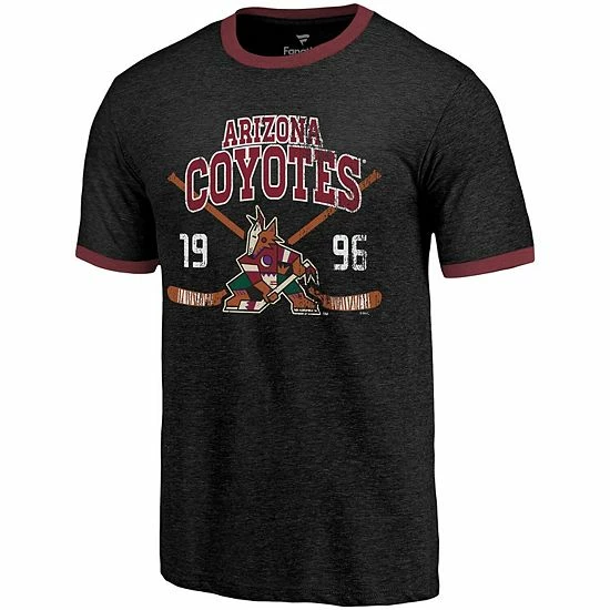 Fanatics Men's Majestic Threads Black Arizona Coyotes Buzzer Beater Tri-Blend Ringer T-Shirt Fanatics Men's Majestic Threads Black Arizona Coyotes Buzzer Beater Tri-Blend Ringer T-Shirt -Metaverse shop unnamed file 22829