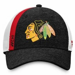Men's Fanatics Branded Black Chicago Blackhawks Authentic Pro Locker Room Trucker Snapback Hat -Metaverse shop unnamed file 22832