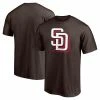 Men's Fanatics Branded Brown San Diego Padres Red White And Team Logo T-Shirt -Metaverse shop unnamed file 22846
