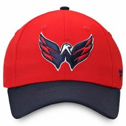 Women's Fanatics Branded Red Washington Capitals Iconic Defender Adjustable Hat -Metaverse shop unnamed file 22862