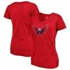 Women's Fanatics Branded Heathered Red Washington Capitals Distressed Team Tri-Blend V-Neck T-Shirt -Metaverse shop unnamed file 22865