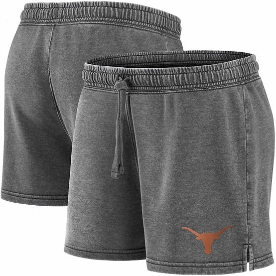 Women's Fanatics Branded Heathered Charcoal Texas Longhorns Retro French Terry Shorts Women's Fanatics Branded Heathered Charcoal Texas Longhorns Retro French Terry Shorts -Metaverse shop unnamed file 22933