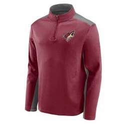 Men's Fanatics Branded Garnet Arizona Coyotes Team Primary Logo Quarter-Zip Jacket -Metaverse shop unnamed file 22963