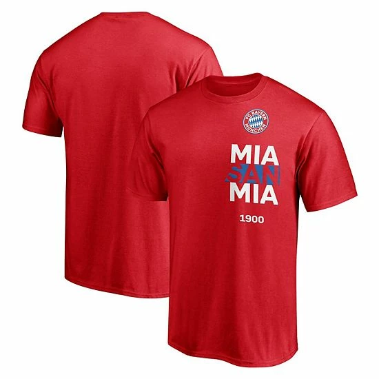Men's Fanatics Branded Red Bayern Munich Mia San Mia T-Shirt 4 Men's Fanatics Branded Red Bayern Munich Mia San Mia T-Shirt - Image 2