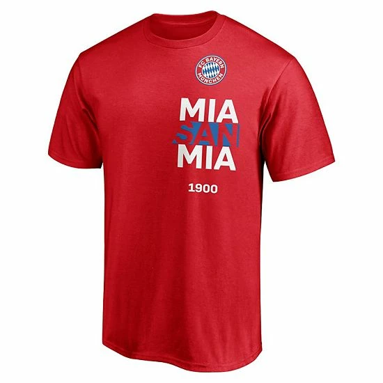 Men's Fanatics Branded Red Bayern Munich Mia San Mia T-Shirt 5 Men's Fanatics Branded Red Bayern Munich Mia San Mia T-Shirt - Image 3