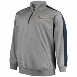 Men's Fanatics Branded Heathered Charcoal Houston Texans Big & Tall Quarter-Zip Jacket 4 Men's Fanatics Branded Heathered Charcoal Houston Texans Big & Tall Quarter-Zip Jacket -Metaverse shop unnamed file 23056