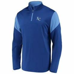 Men's Fanatics Branded Royal Kansas City Royals Primary Logo Quarter-Zip Jacket -Metaverse shop unnamed file 23068