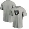 Men's Fanatics Branded Gray Las Vegas Raiders Primary Logo T-Shirt -Metaverse shop unnamed file 23111