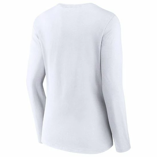 Women's Fanatics Branded White Los Angeles Rams Drive Forward V-Neck Long Sleeve T-Shirt 6 Women's Fanatics Branded White Los Angeles Rams Drive Forward V-Neck Long Sleeve T-Shirt - Image 4