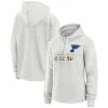 Women's Fanatics Branded Ash St. Louis Blues True Classics Legacy Quarter-Zip Hoodie