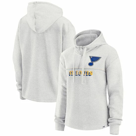 Women's Fanatics Branded Ash St. Louis Blues True Classics Legacy Quarter-Zip Hoodie Women's Fanatics Branded Ash St. Louis Blues True Classics Legacy Quarter-Zip Hoodie -Metaverse shop unnamed file 2316