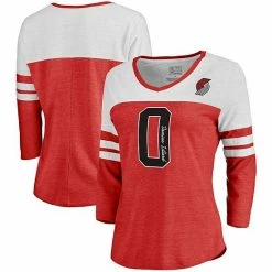 Women's Fanatics Branded Damian Lillard Red Portland Trail Blazers Starstruck Name & Number Tri-Blend 3/4-Sleeve V-Neck T-Shirt 3 Women's Fanatics Branded Damian Lillard Red Portland Trail Blazers Starstruck Name & Number Tri-Blend 3/4-Sleeve V-Neck T-Shirt -Metaverse shop unnamed file 23167